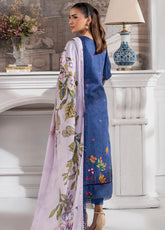 Sunshine Bloom By Alzohaib Printed Cotton Silk 3 Piece Unstitched Suit AZ25SSBW D-CSE-04